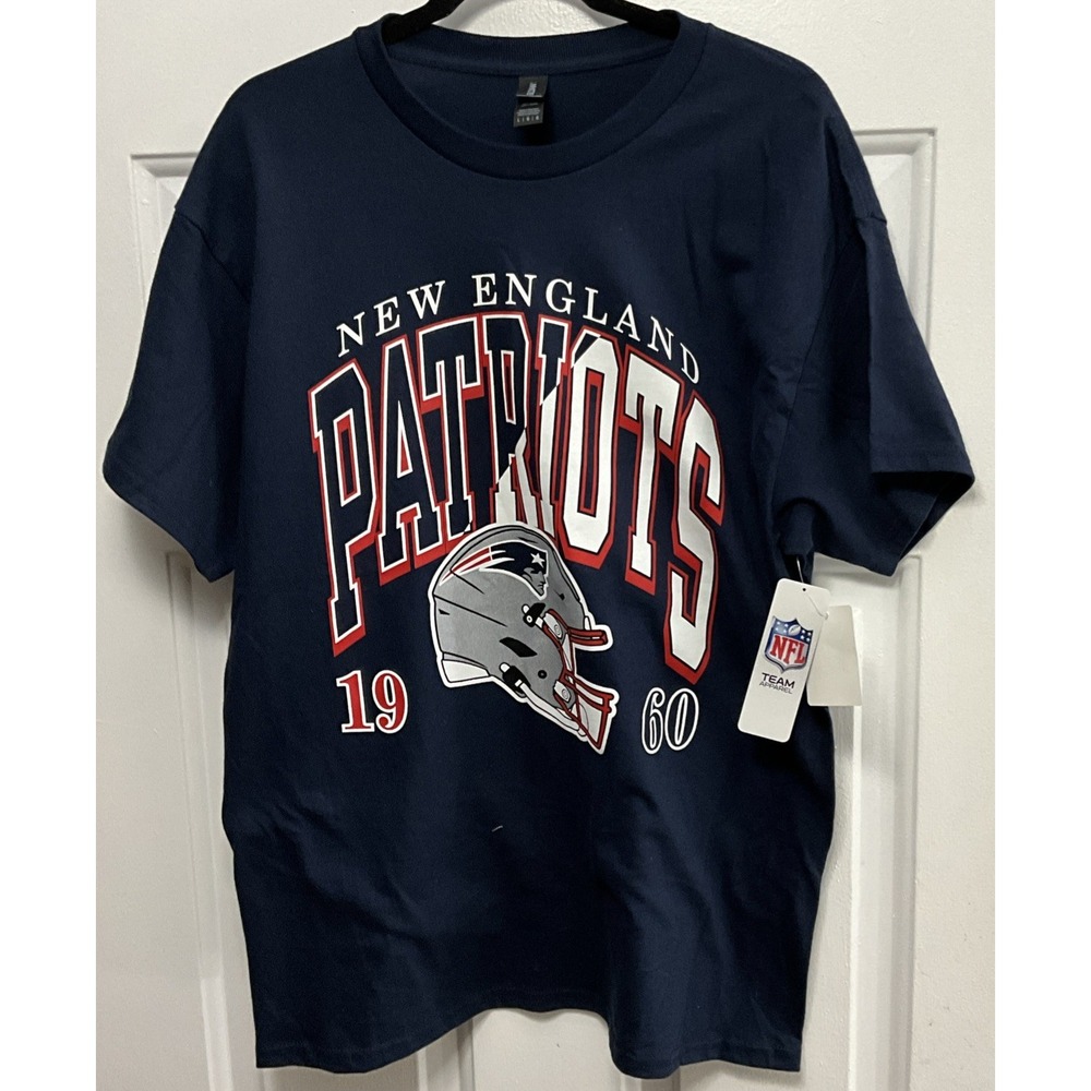New England Patriots 1960 Red/White/Blue Graphic Shirt Men's Large